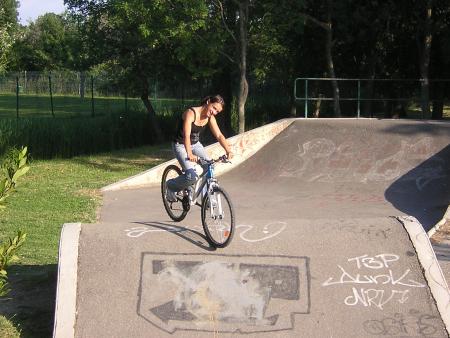 moi sur le vélo a pote